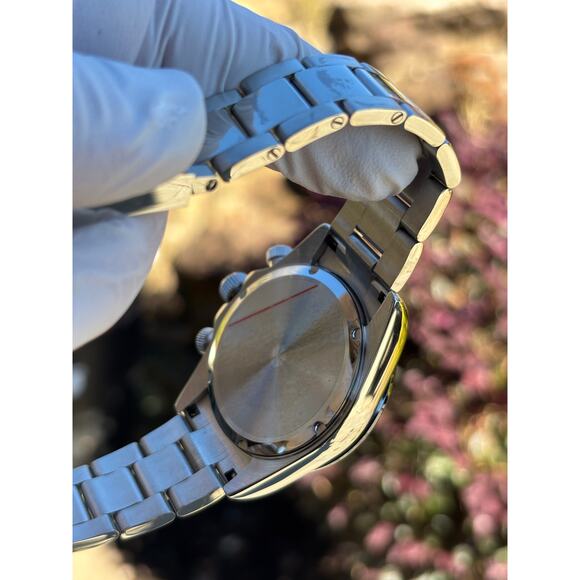 Seiko VK63 Mod Watch Chronograph 40mm Black Panda Dial Steel Sapphire Crystal main image 10